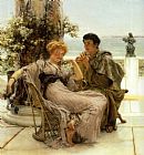 Sir Lawrence Alma-tadema Canvas Paintings - Courtship the Proposal